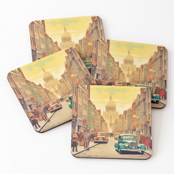 Item preview, Vintage Dublin Scene designed and sold by OliDesigns.