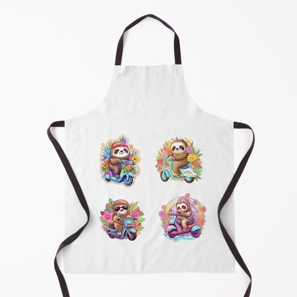 Item preview, Funny Sloths Riding Motorcycles designed and sold by AdiRemba.