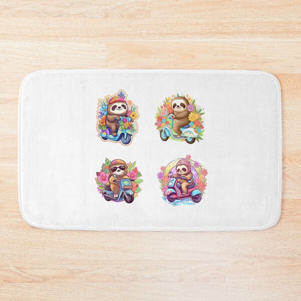 Item preview, Funny Sloths Riding Motorcycles designed and sold by AdiRemba.