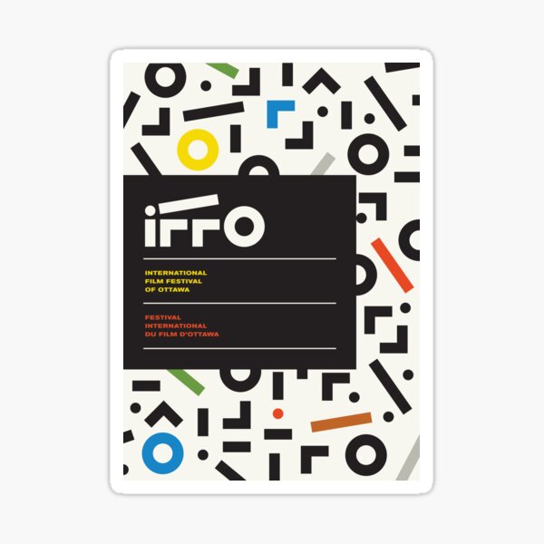 Poster for the International Film Festival of Ottawa Sticker