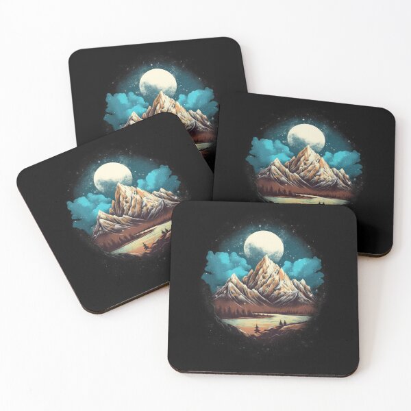 Item preview, Nighttime Mountain Sky  designed and sold by EnviPrints.