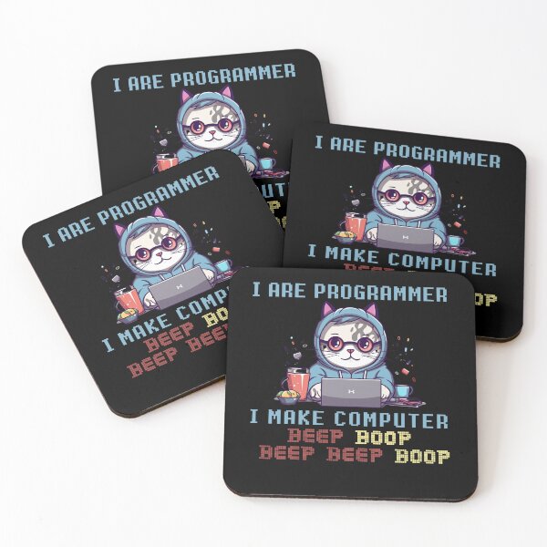 Item preview, Programmer Cat Beep Boop  designed and sold by Vytrix.