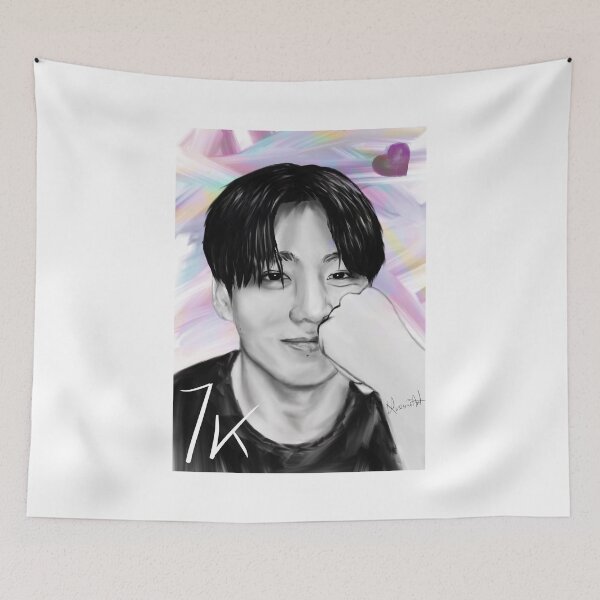 Item preview, Jungkook JK BTS fanart kpop designed and sold by Krasiaart.