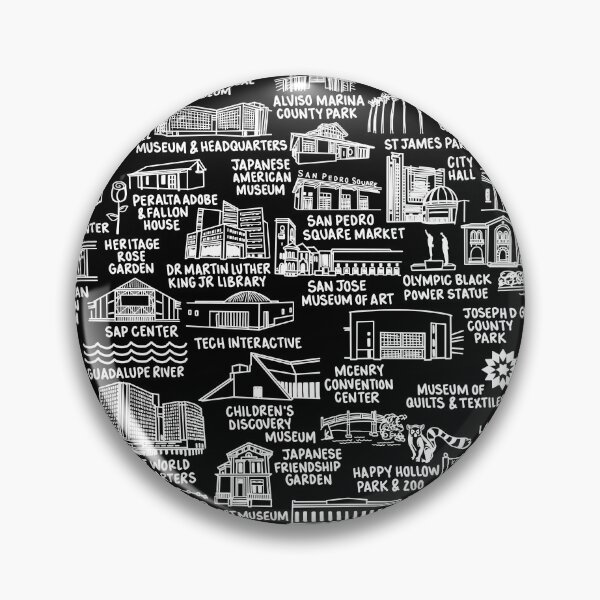 Item preview, San Jose California Map Art designed and sold by fiberandgloss.