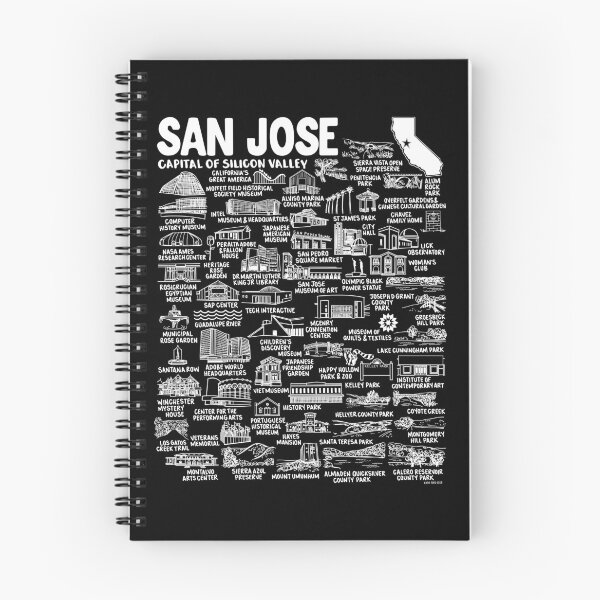 Item preview, San Jose California Map Art designed and sold by fiberandgloss.