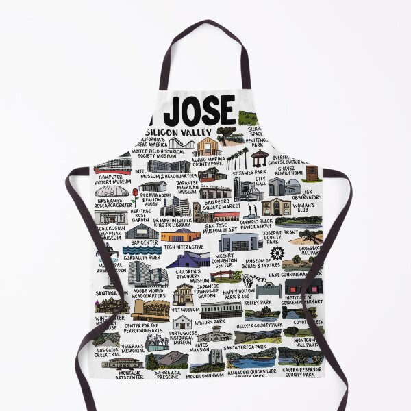 Item preview, San Jose Map Art designed and sold by fiberandgloss.