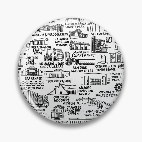 Item preview, San Jose California Map Art designed and sold by fiberandgloss.