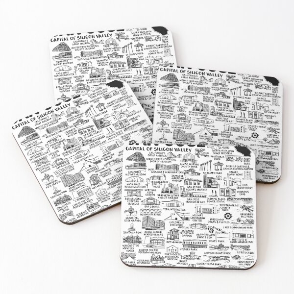 Item preview, San Jose California Map Art designed and sold by fiberandgloss.