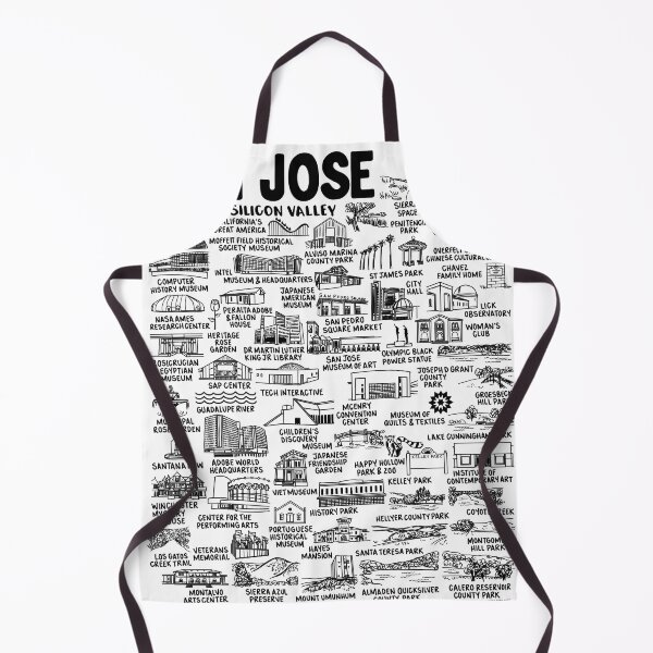 Item preview, San Jose California Map Art designed and sold by fiberandgloss.
