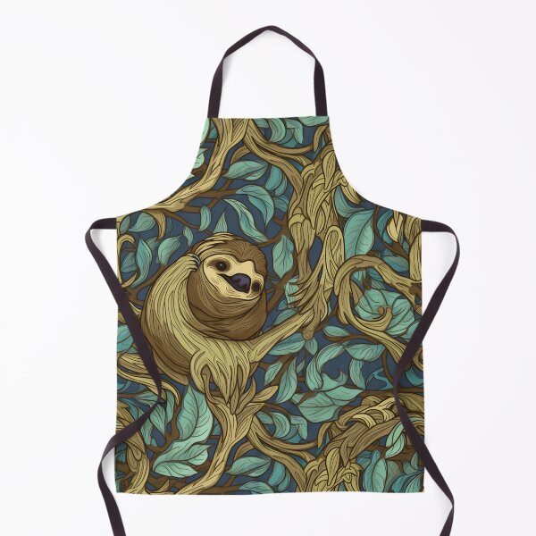 Item preview, Sloth Nouveau happy sloth pattern designed and sold by Viking-Samurai.