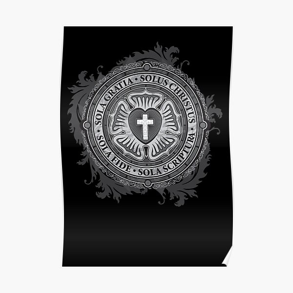 Luther Rose Christian Poster Poster