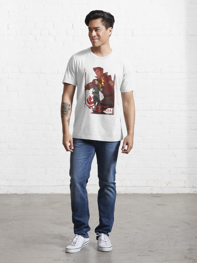 The Legend Of Korra Mako Firebender Distressed Portrait  Essential T-Shirt  for Sale by FifthSun