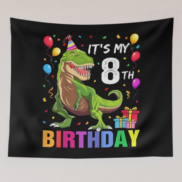 Item preview, Kids It's My 8th Birthday, Happy 8 Year T-Rex T-Shirt, It's My 8th Birthday designed and sold by retro-vectors.