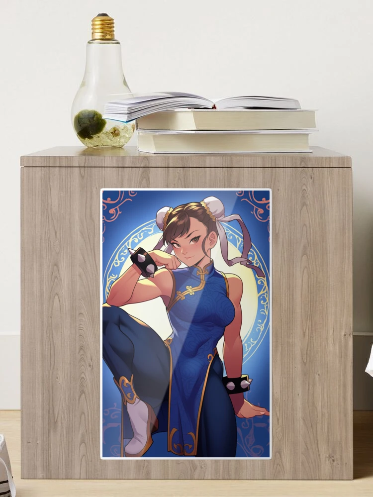 Chun-Li Posing Sticker for Sale by aaronosuke