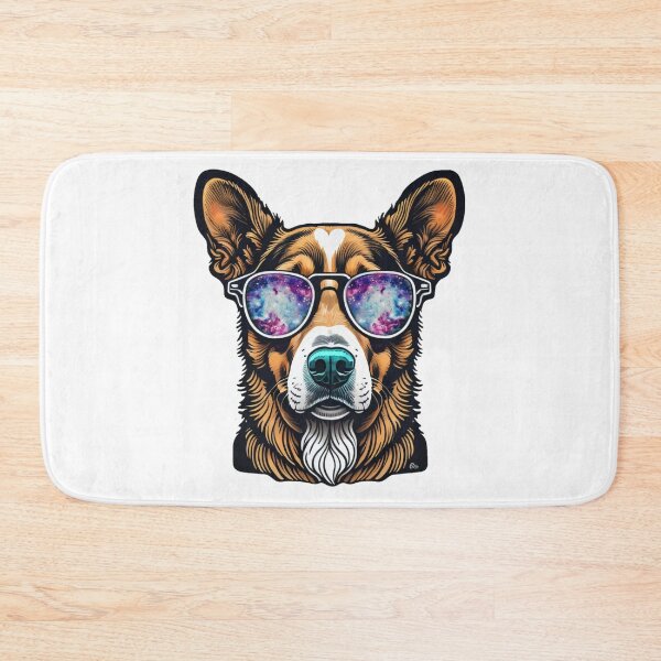 Item preview, Dog wearing Galaxy Glasses designed and sold by Simply-Cryptic.