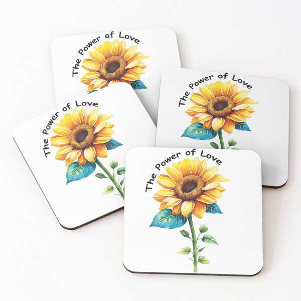 Item preview, The Power of Love Flower - Cheerful watercolor sunflowers designed and sold by TZombieshop.