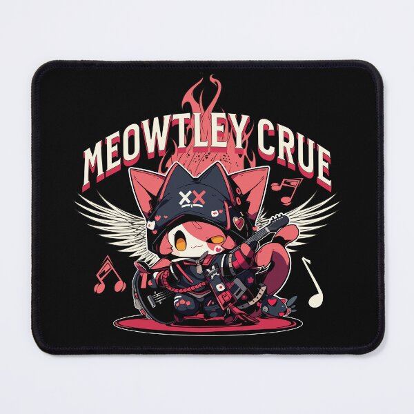 Item preview, Meowtley Crue designed and sold by Chibi Cat Art Corner.