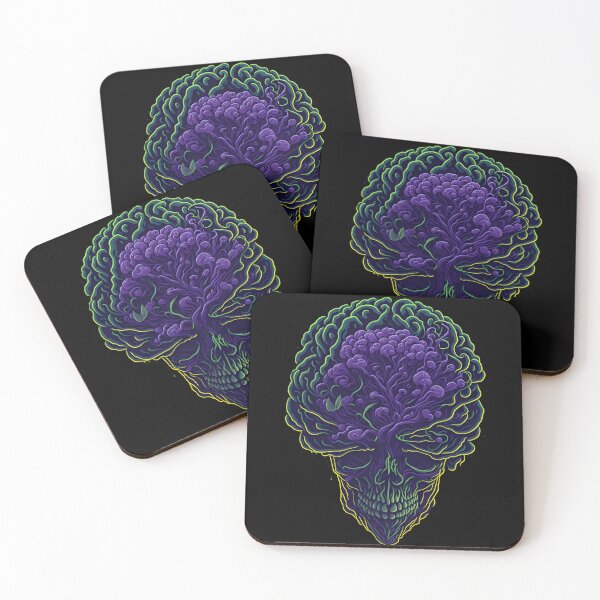 Item preview, Organic UV Skull t-shirt. designed and sold by ZenStickConcept.