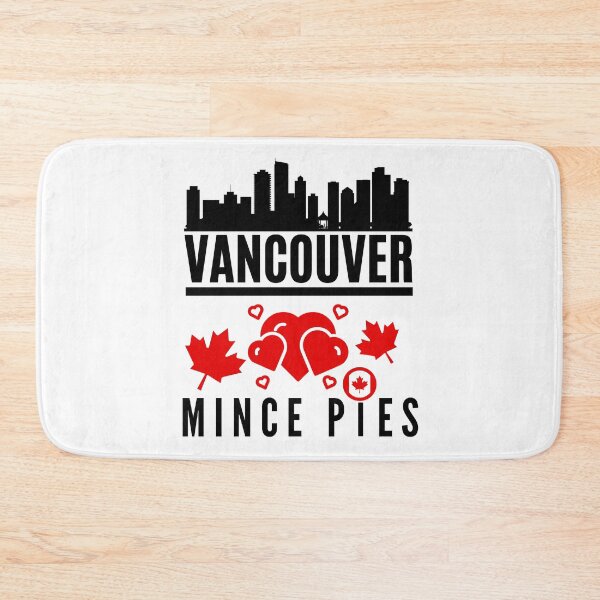 Item preview, Vancouver Loves Mince Pies Cityscape (with white text) designed and sold by MPC-Mince-Pies.