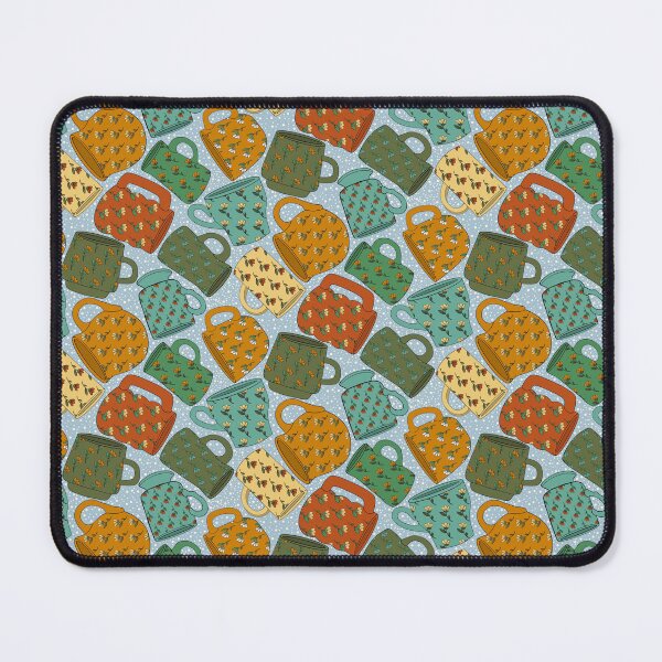Item preview, Colorful Floral Mugs Repeat Pattern designed and sold by Abbey Willis.
