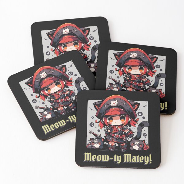 Item preview, Meow-ty Matey! designed and sold by Chibi Cat Art Corner.