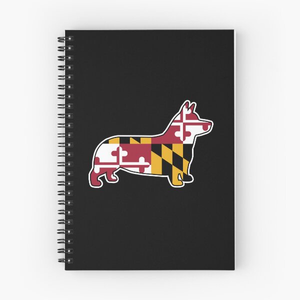Item preview, Corgi Dog Silhouette with Maryland Flag designed and sold by Jenn Inashvili.
