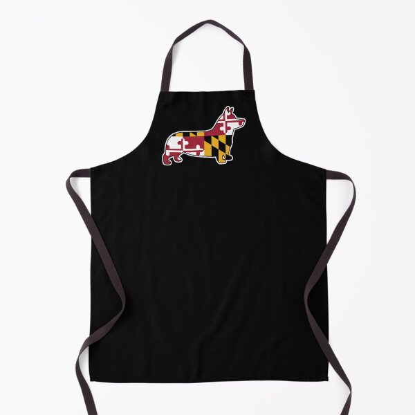 Item preview, Corgi Dog Silhouette with Maryland Flag designed and sold by Jenn Inashvili.