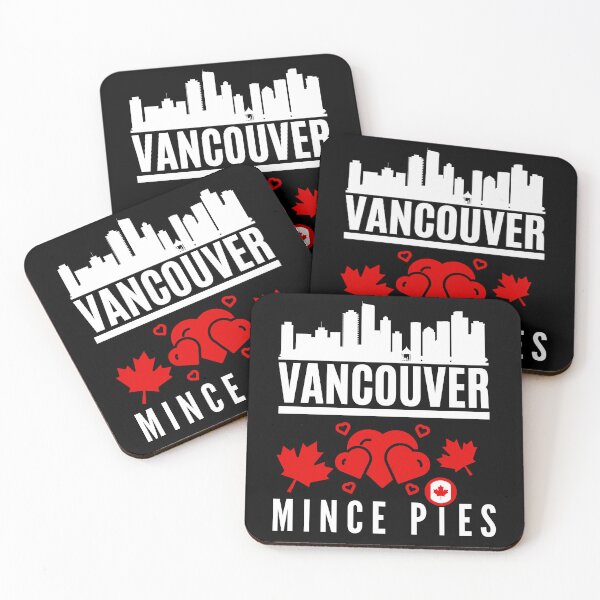 Item preview, Vancouver Loves Mince Pies Cityscape (with white text) designed and sold by MPC-Mince-Pies.
