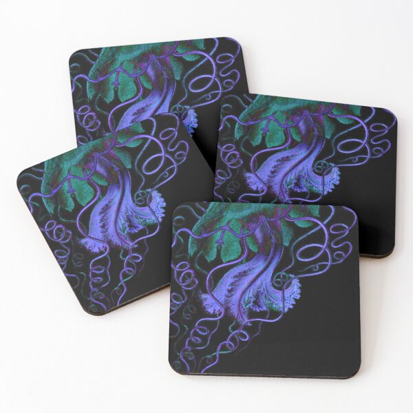 Item preview, Ernst Haeckel Floscula promethea periwinkle teal designed and sold by PureVintageLove.