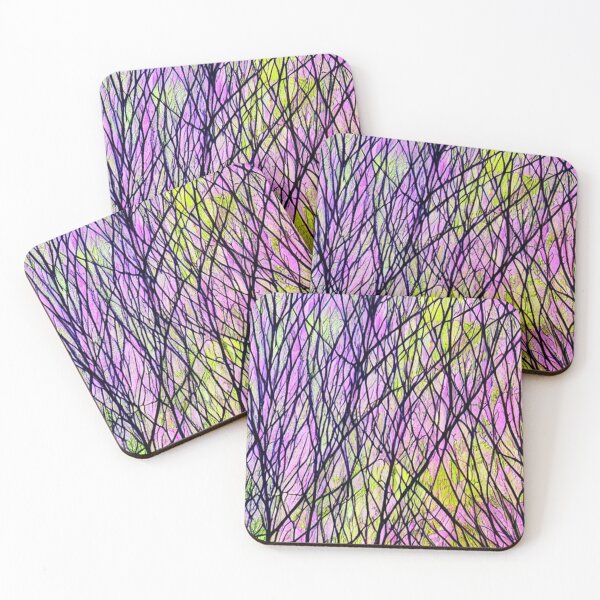 Item preview, Abstract Black Branches on Pastel Sky designed and sold by calibrit.