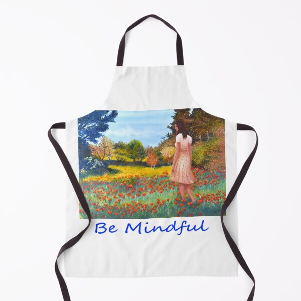 Artikelvorschau, Woman looking at meadow and flowers zen yoga buddhism entworfen und verkauft von Fantasyart123.