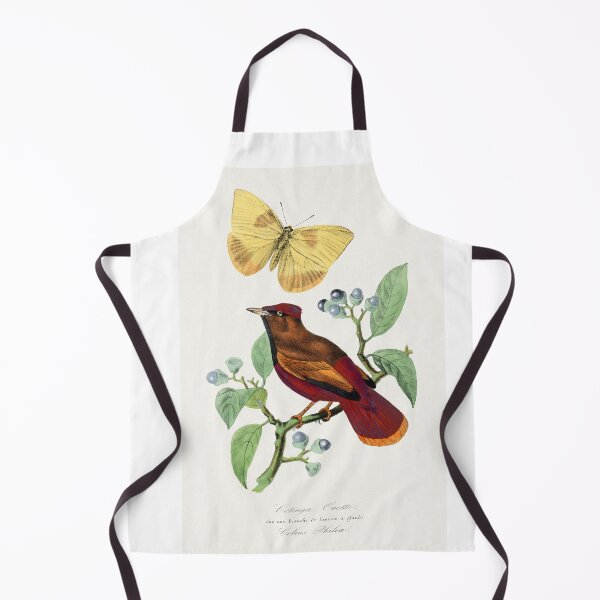 Item preview, Red Lark with yellow butterfly by Paul Gervais designed and sold by Earth Nature Creations.