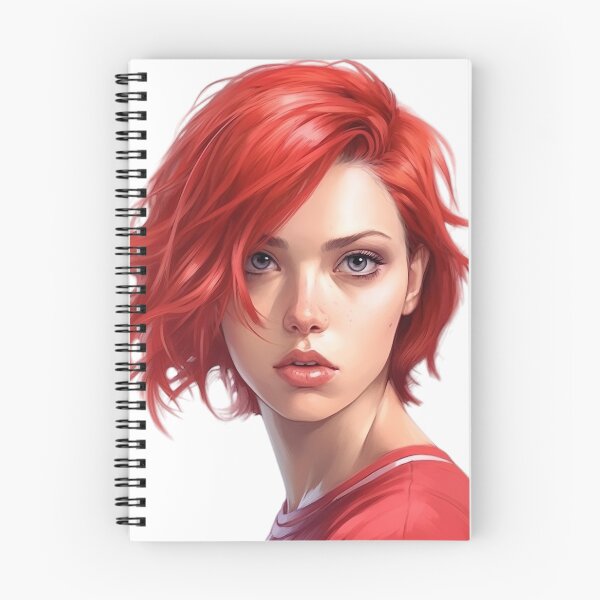 Item preview, Red-Haired 3D Girl - Incandescent Energy designed and sold by Neuronexia.