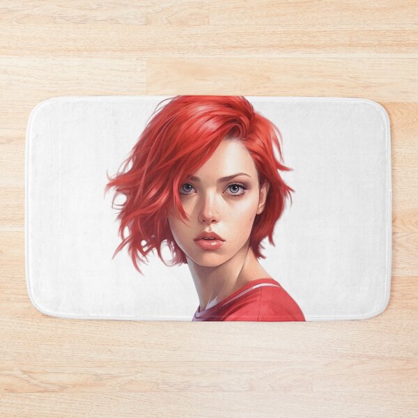 Item preview, Red-Haired 3D Girl - Incandescent Energy designed and sold by Neuronexia.