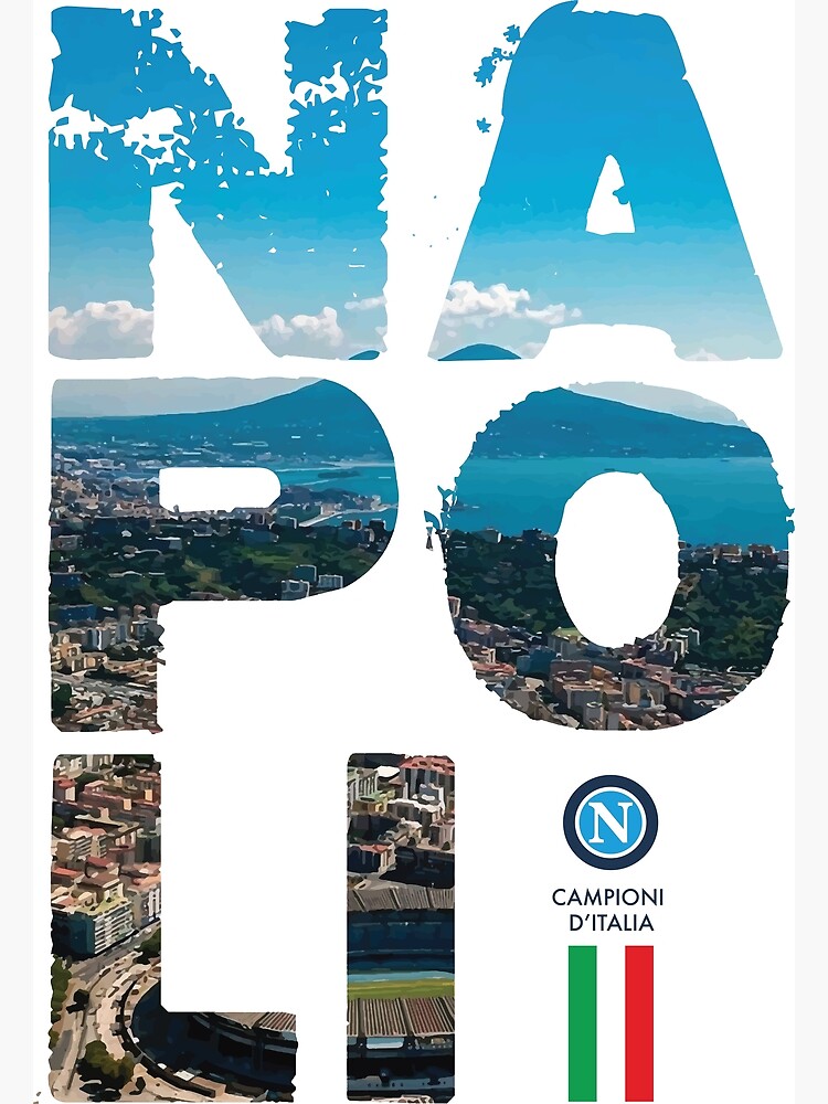 Napoli Campioni D'Italia 2023 | Napoli T-shirt | Soccer Shirt | Campione  D’Italia | scudetto 2023 | Napoli calcio shirt | Maglietta Napoli | Poster