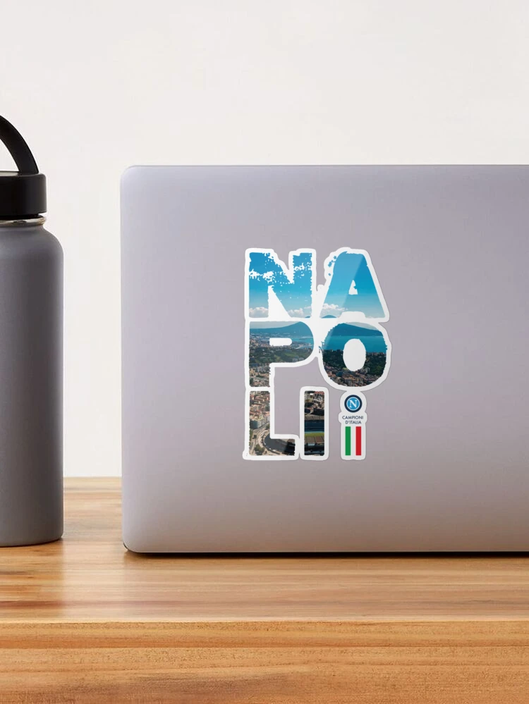 Napoli Campione D'Italia sticker, Laptop Decal