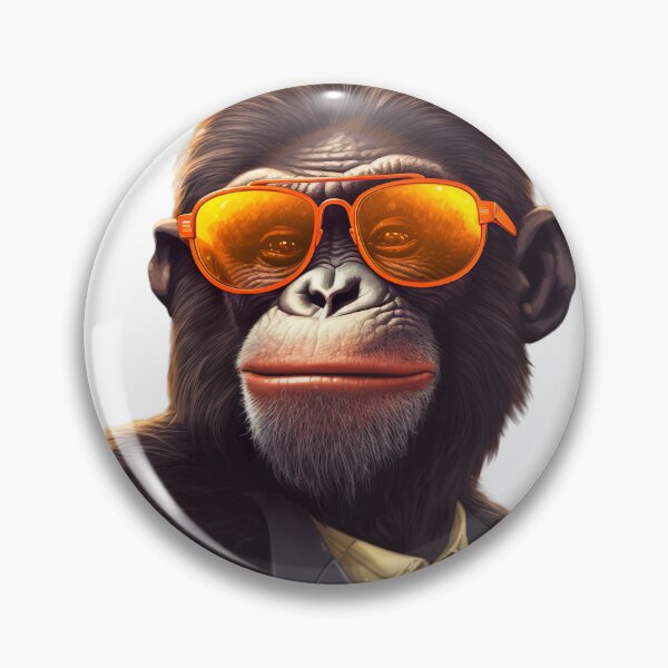 Artikelvorschau, Hipster Monkey - Retro Elegance entworfen und verkauft von Neuronexia.