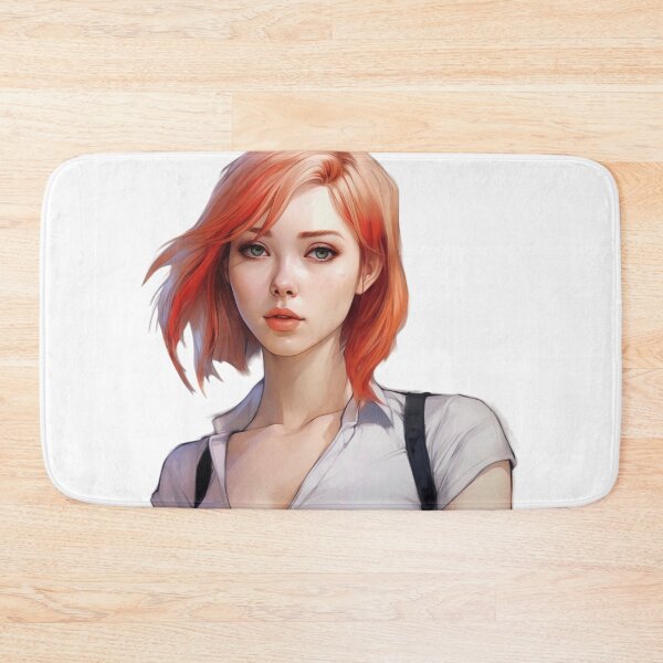 Item preview, Orange-Haired Manga Girl - Radiance and Energy designed and sold by Neuronexia.