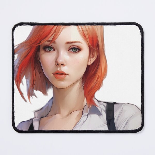 Item preview, Orange-Haired Manga Girl - Radiance and Energy designed and sold by Neuronexia.