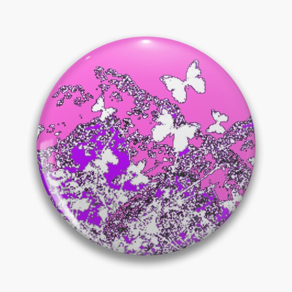 Item preview, WHITE BUTTRFLIES PINK-PURPLE GARDEN ABSTRACT ART designed and sold by sharlesart.