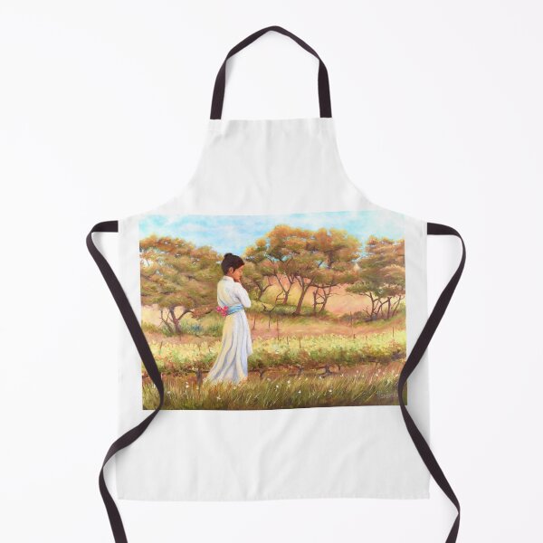 Artikelvorschau, Woman walking in Sonoma California vineyard zen yoga buddhism entworfen und verkauft von Fantasyart123.
