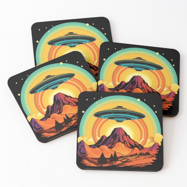 Item preview, Groovy UFO Over Red Rock Formations designed and sold by Mythic-Dream.