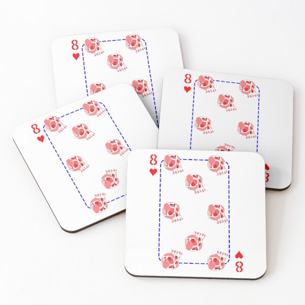 Item preview, 8 of hearts designed and sold by m-yoga-store.