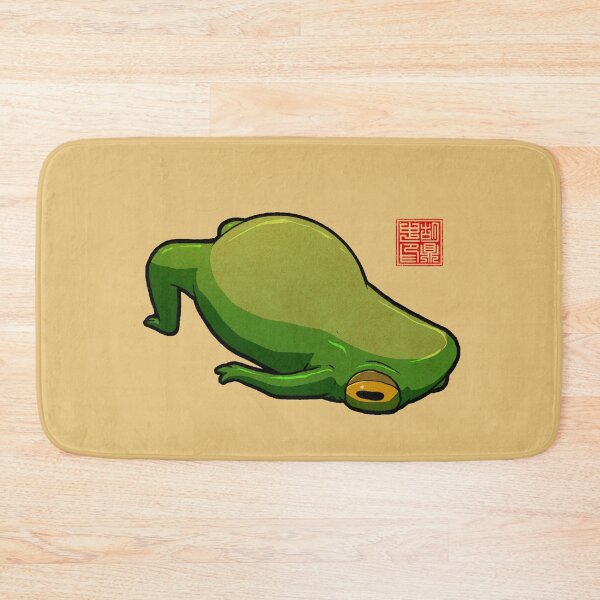 Item preview, Yoga Frog Bridge Pose designed and sold by DingHuArt.