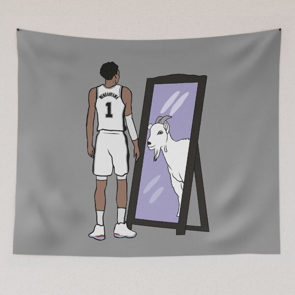 Item preview, Victor Wembanyama Mirror GOAT designed and sold by RatTrapTees.