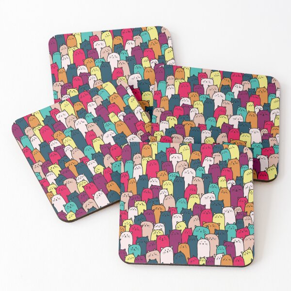 Item preview, Wall of Cats! - Bright Colors designed and sold by srsig designs.