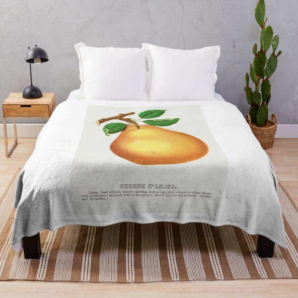 Item preview, Beurre D'Anjou pear lithograph from Botanical Specimen painting - Le Jardin Des Plantes by Paul Gervais designed and sold by Earth Nature Creations.