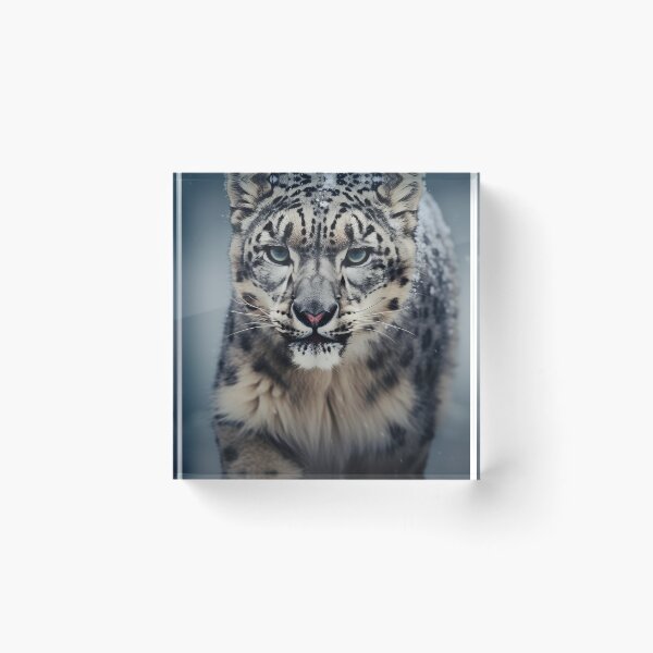 Item preview, Snow Leopard on the Hunt designed and sold by EnviPrints.