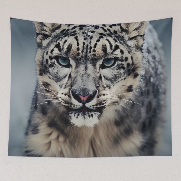 Item preview, Snow Leopard on the Hunt designed and sold by EnviPrints.