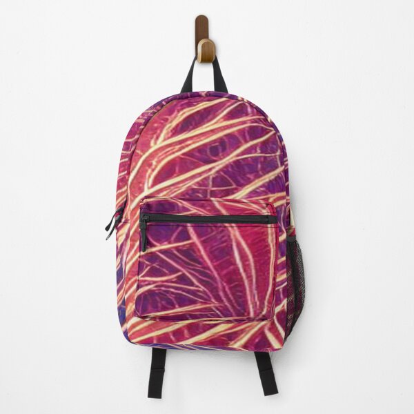 Item preview, Abstract Red Electric Leaf Pattern on Blue designed and sold by calibrit.